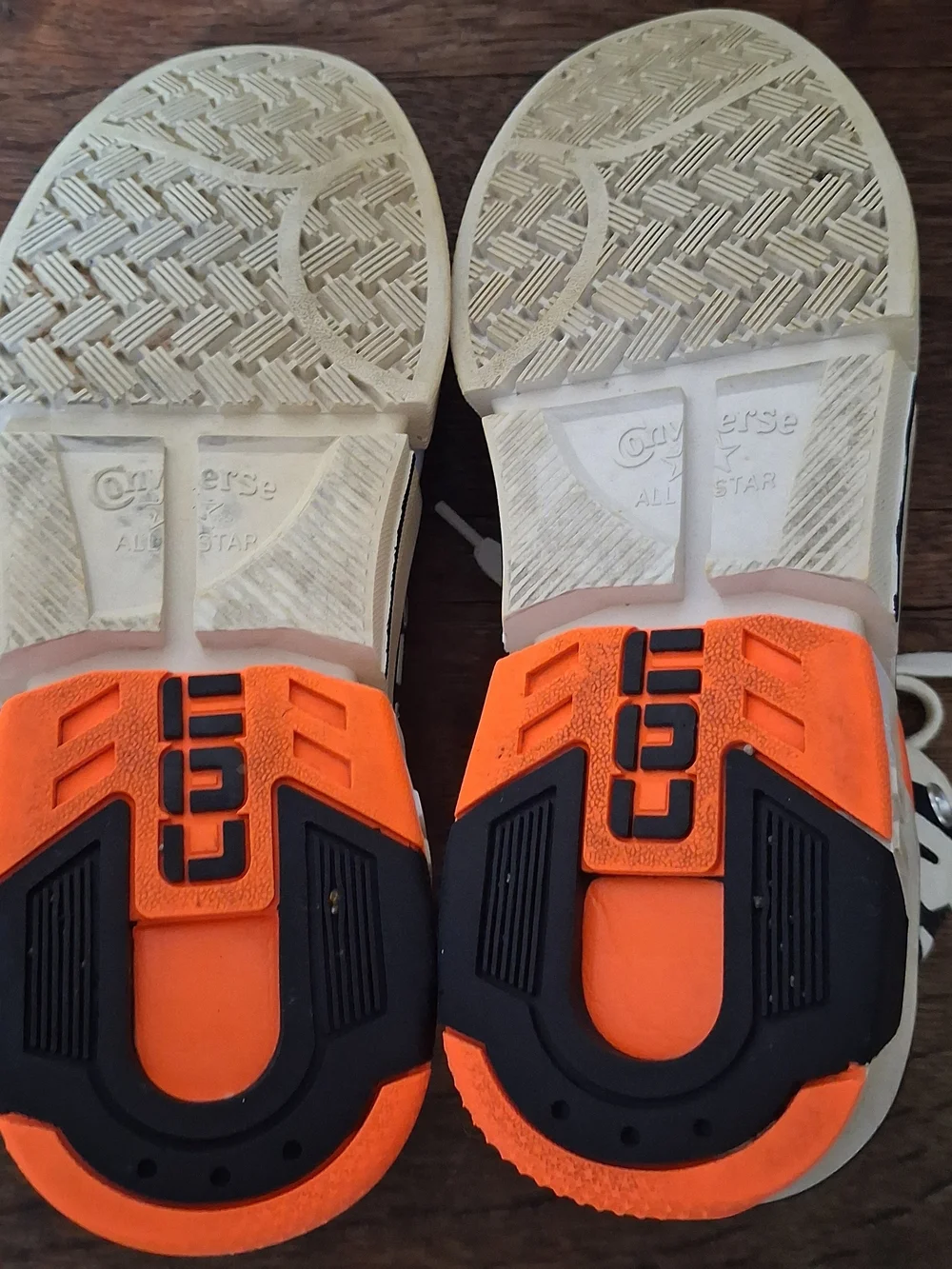 Converse Women's High-Top Sunblocked  Zebra Print/ Orange Shoes; Size 7.5 - Picture 7 of 10